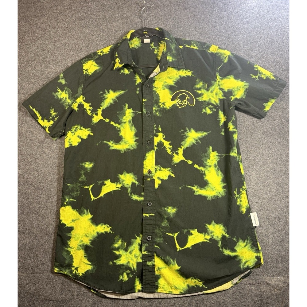 Disney Our Universe The Nightmare‎ Before Christmas Oogie Boogie Button Down M